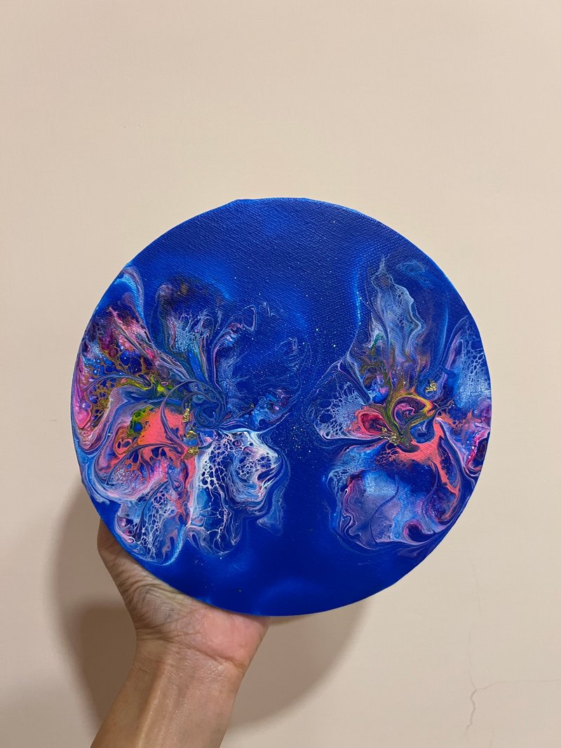 能量流動畫-飄 - 擺飾/家飾品 - 棉．麻 藍色