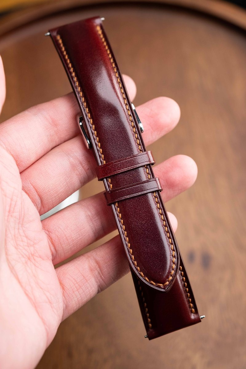 530 Leather-Watch Strap Japan's New Himal Cordovan Leather - Watchbands - Genuine Leather Multicolor