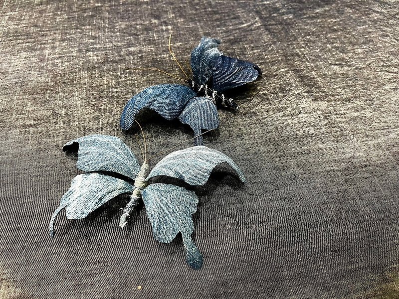 【Story Wear】Exclusive Handmade Zero Waste Denim Butterfly