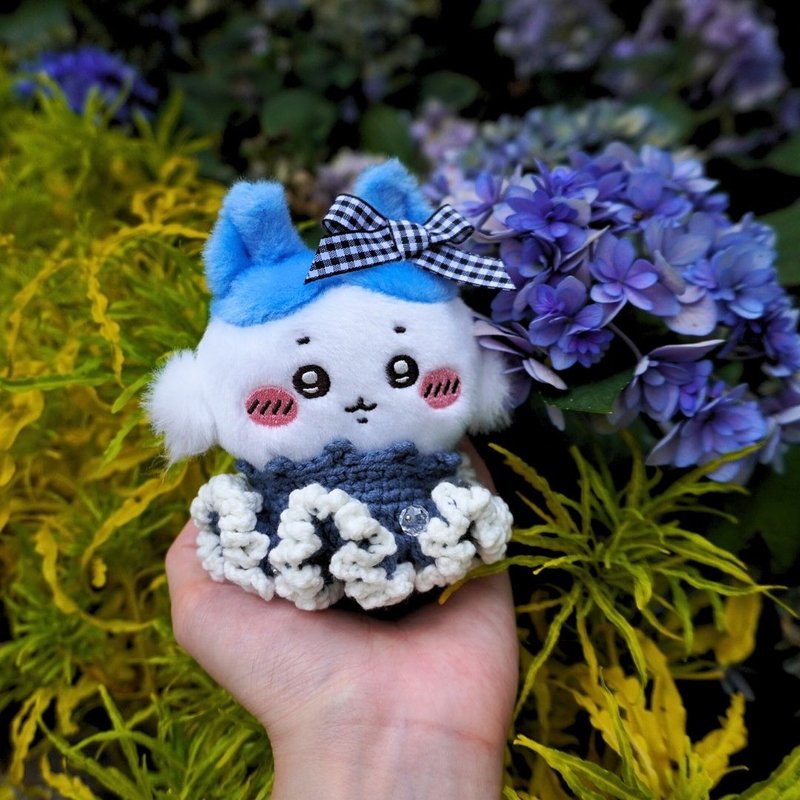 夜光琉璃-露珠日夜 娃衣 吉伊卡哇 ちいかわ Chiikawa 10cm - 玩偶/公仔 - 棉．麻 藍色