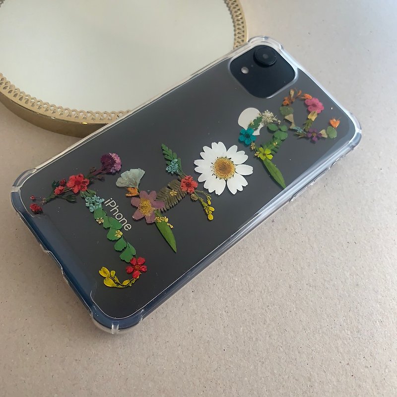 Custom made pressed flower phonecase - Phone Cases - Plastic Pink