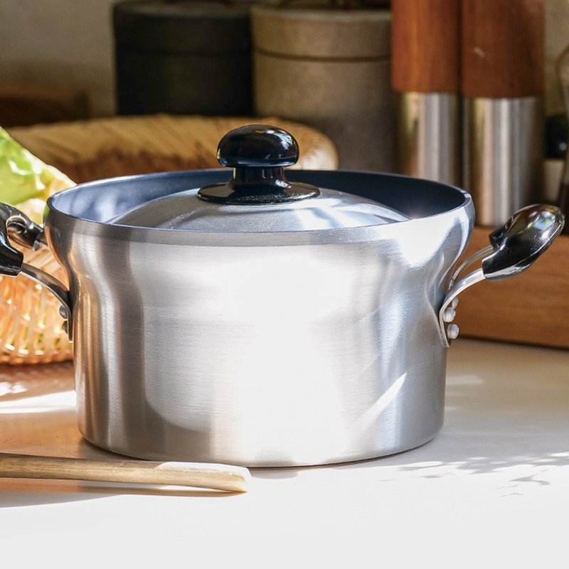 日本FORMLADY 小泉誠 ambai日製雙耳不沾鋁鍋-21cm (瓦斯爐/IH爐) - 鍋子/烤盤 - 其他材質 銀色