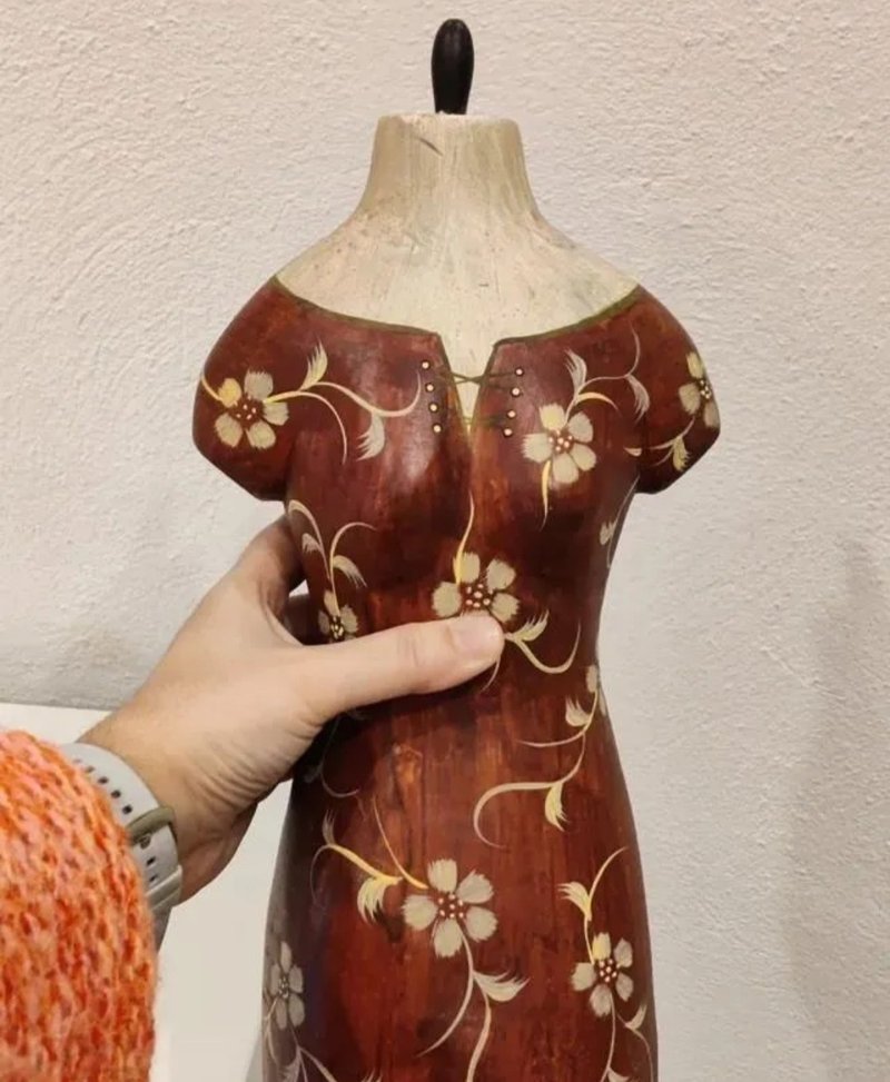 Wooden bust from north Spain (Euskadi) - 擺飾/家飾品 - 木頭 多色