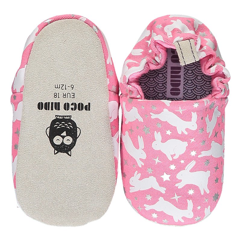 Poco Nido (UK) Baby/BB Shoe/Kids learning Shoe - Rabbit Pink