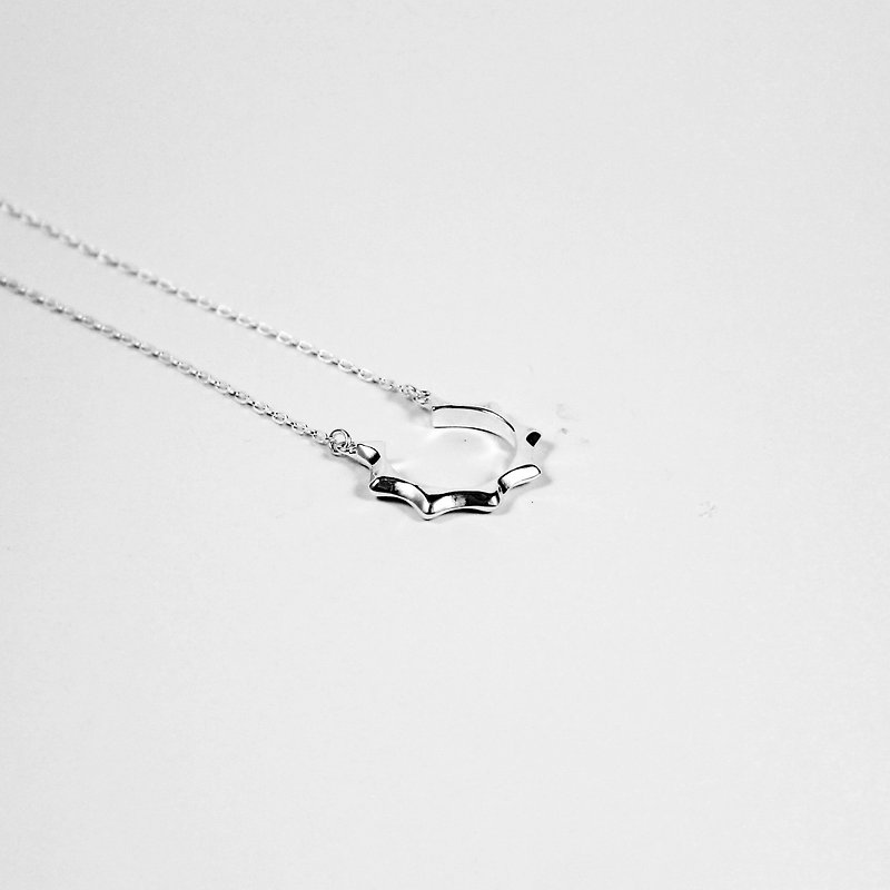 Bibi Fun Strictly Selected Series-Pointy C Sterling Silver Necklace (Free Shipping by Mail) - สร้อยคอทรง Collar - โลหะ 