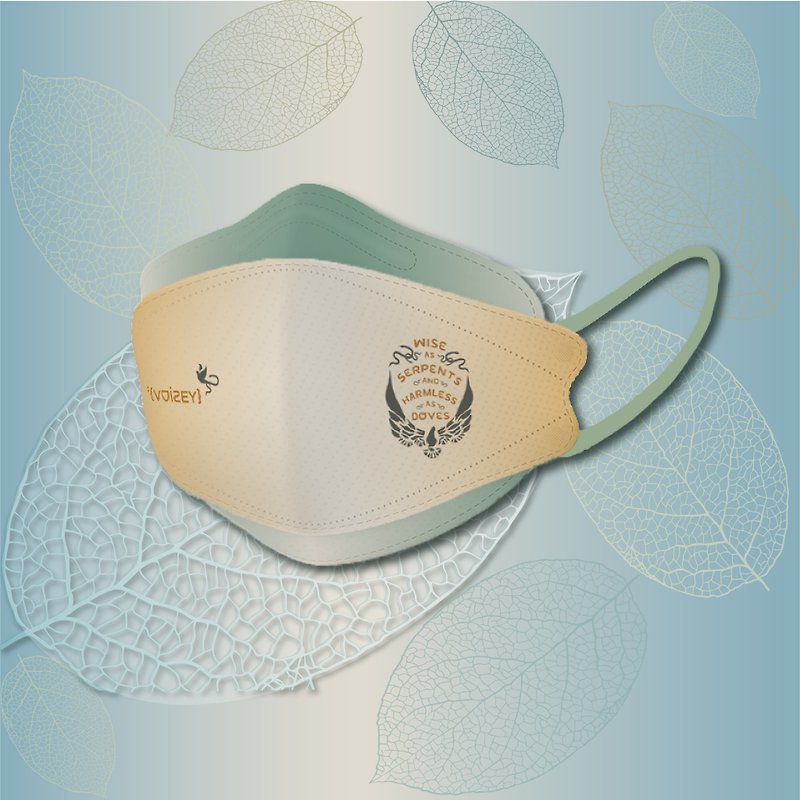 大茶飯Voisey口罩設計款KF94立體醫療口罩10片裝- 福音系列 - 口罩/口罩收納套 - 其他材質 