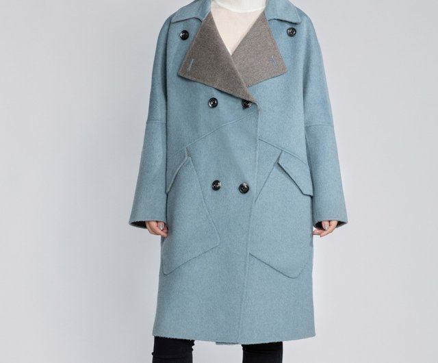 multi color wool coat