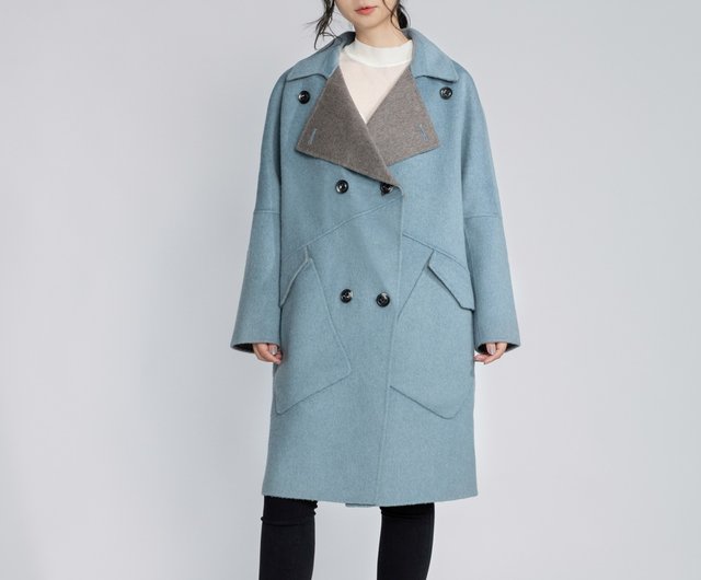 multi color wool coat