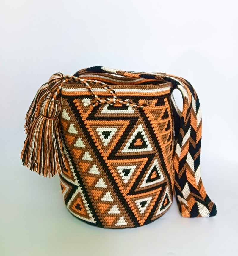 mochila bag,Crossbody bag for women,Handcraft bag,Crochet bag ,Cr - 側背包/斜背包 - 棉．麻 