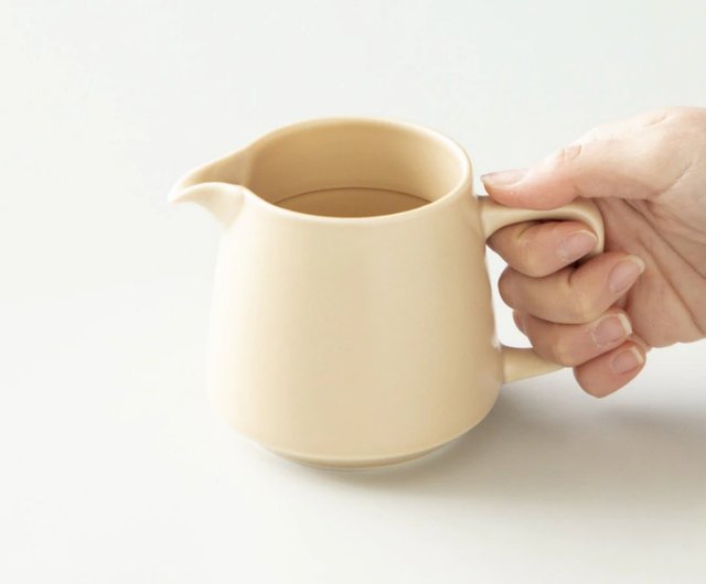 風車デザインの陶器コーヒーポット アロマセラミックコーヒーポット 400mL/ミストカラー/エアロ
