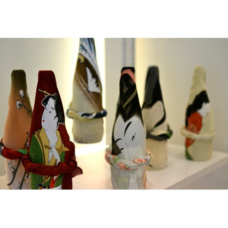 【絕版】京都風呂敷包巾-隅田川 二巾-吹樂美人(縮緬) - 禮物盒/包裝盒 - 棉．麻 