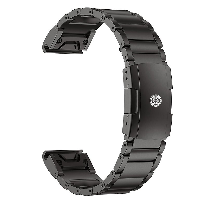 GARMIN 22mm Special Titanium Strap (for Quickfit System) Black PVD - Watchbands - Other Metals Black