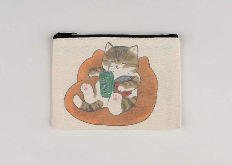 Pet coin purse cat and dog coin purse - กระเป๋าสตางค์ - ผ้าฝ้าย/ผ้าลินิน 