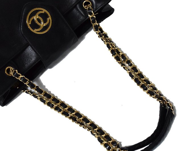 LA LUNE】Rare second-hand Chanel black chain shoulder tote bag side shoulder  bag - Shop LA LUNE Vintage: Antiques from Japan Messenger Bags & Sling Bags  - Pinkoi