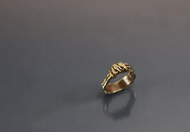 Line Series - Irregular Bronze Ring - แหวนทั่วไป - ทองแดงทองเหลือง สีม่วง
