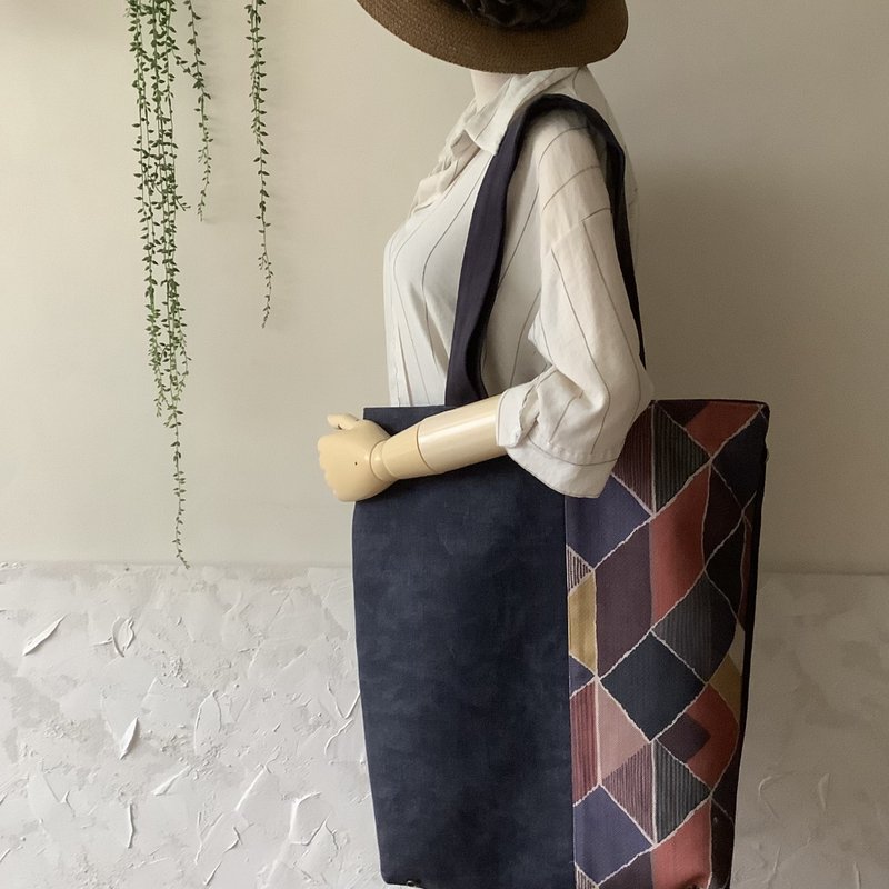 Big passion 大塊包 /3D方塊紫/多功能可側背.後背包 - 側背包/斜背包 - 棉．麻 紫色