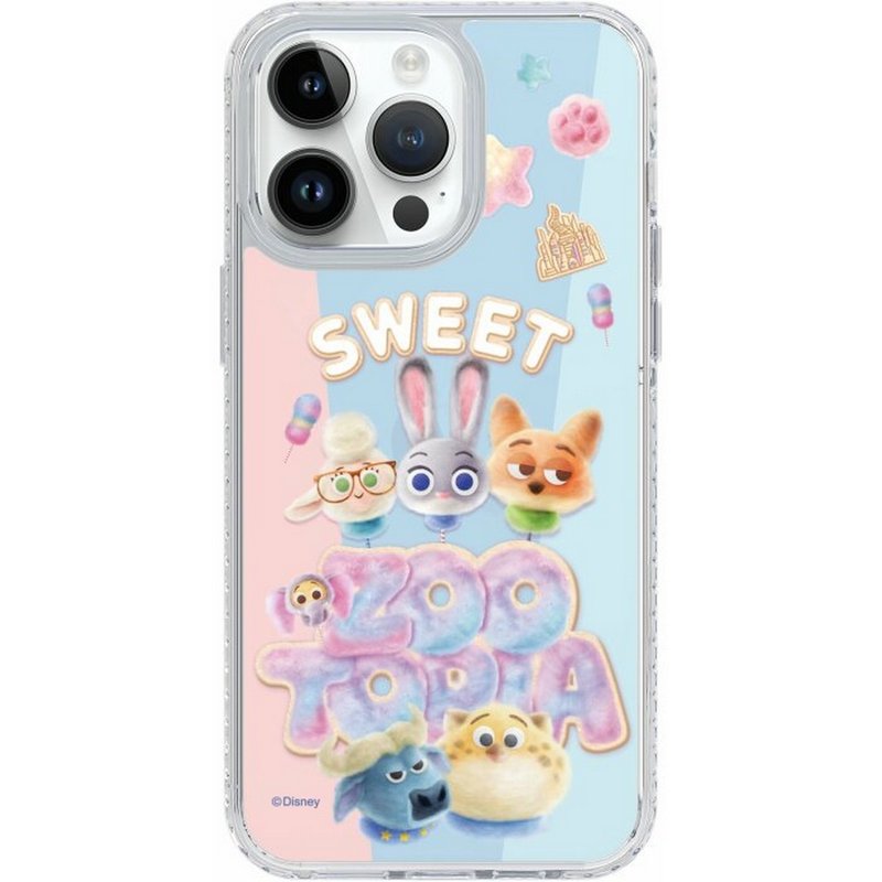 迪士尼 動物方城市 iPhone16 Samsung S25氣墊標準防摔鏡面手機殼 - 手機殼/手機套 - 塑膠 多色
