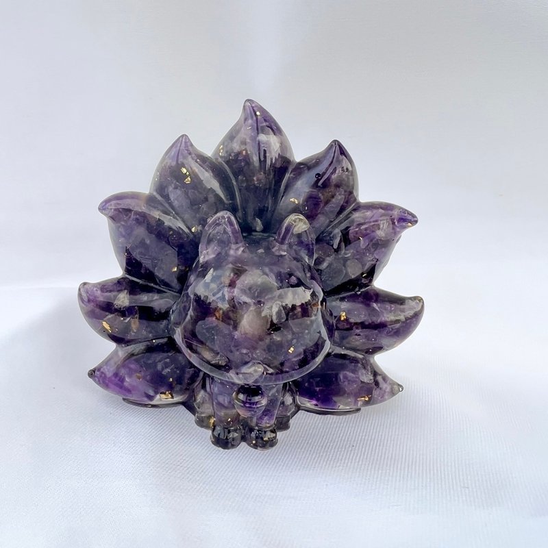 水晶擺飾【九尾狐 紫水晶】貴人運 事業運 開智慧 - 擺飾/家飾品 - 水晶 