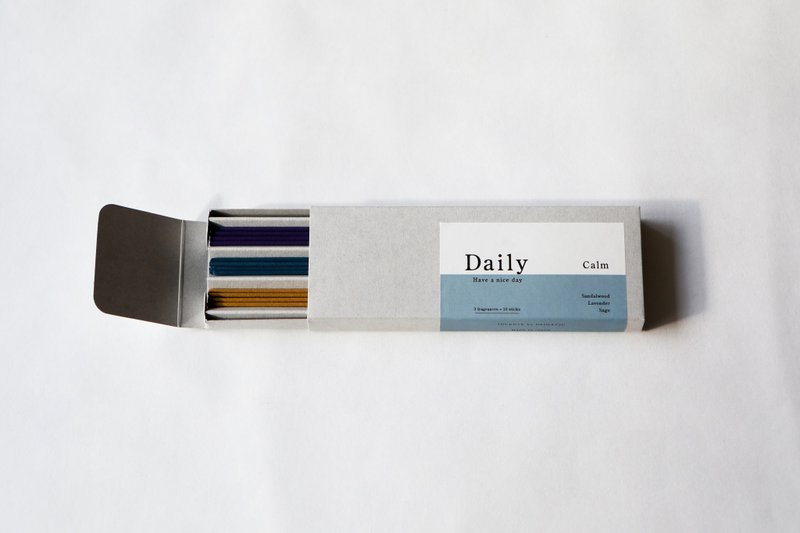 【Daily】兵庫縣淡路島線香 -３種組合 (Calm) - 香氛/精油/擴香 - 濃縮/萃取物 卡其色