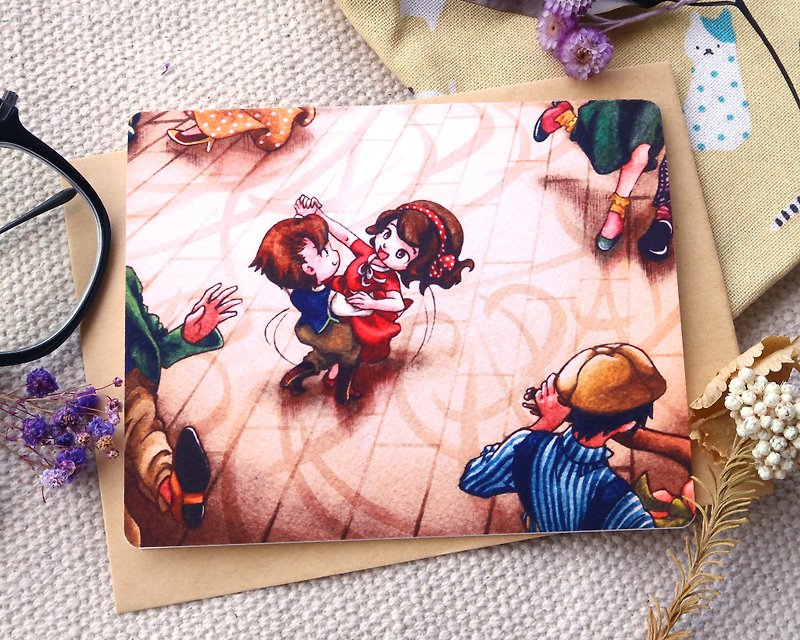 【Pin】Swing your greeting│Print│Birthday card with envelope at your choice - Cards & Postcards - Paper Brown