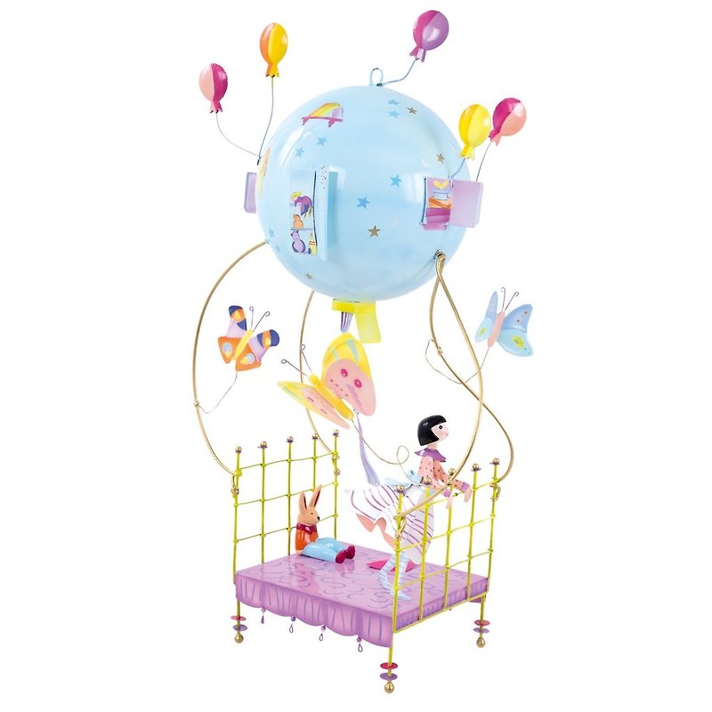 Baby Room Decoration Magic Forest - Girl and Rabbit - Kids' Furniture - Other Metals Blue