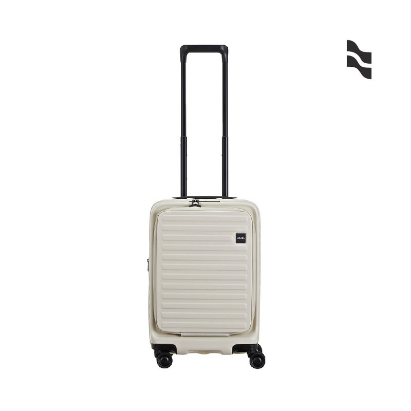 (預購)【升級版】【LOJEL】CUBO 19吋前開擴充 登機箱 亞麻白 - 行李箱/旅行袋 - 塑膠 白色