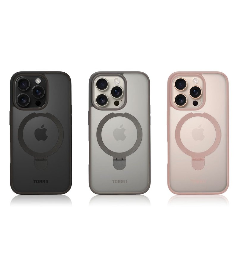 iPhone 16 Pro 保護套 蘋果6.3寸手機殼+金屬支架 MagSafe兼容 - 手機殼/手機套 - 其他材質 多色