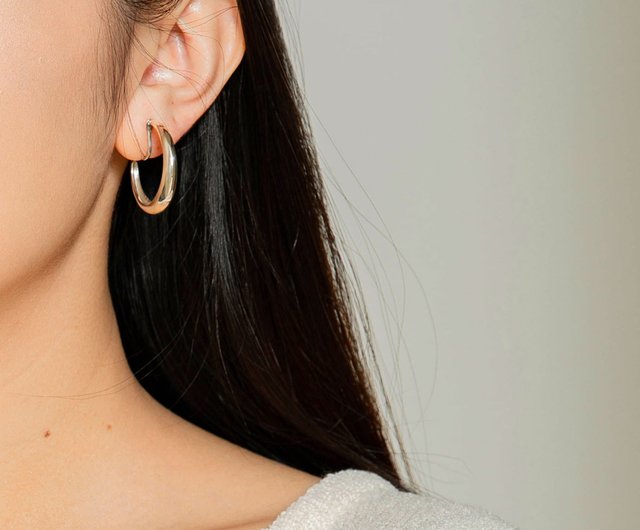 27mm hoop earrings