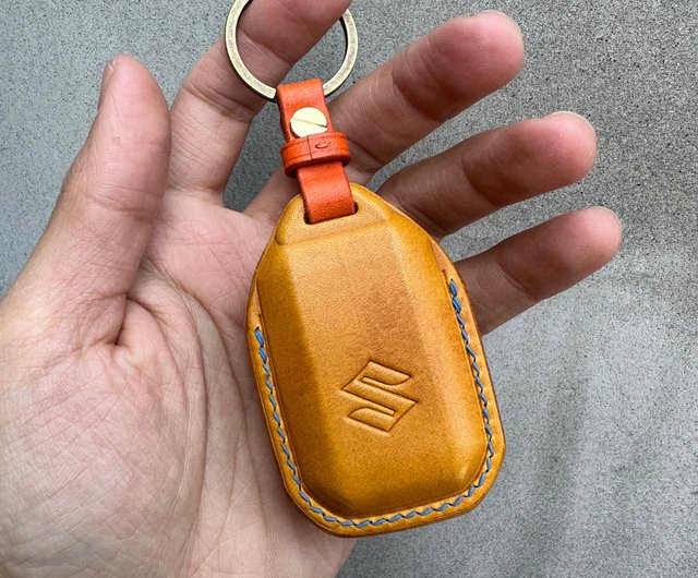 Leather car key case, car key cover - Shop Shao Leather Keychains - Pinkoi