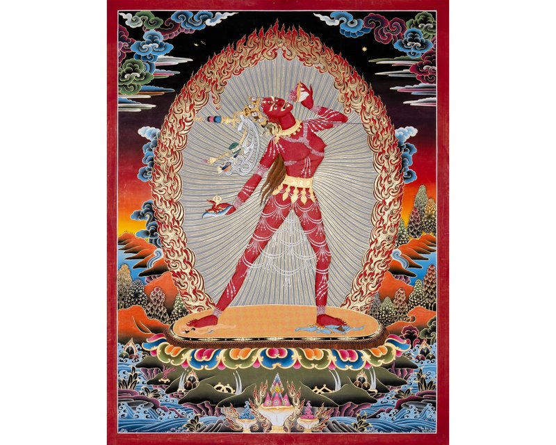 塔卡傳統金剛瑜伽母 悲憫永恆之源 - 壁貼/牆壁裝飾 - 其他材質 多色