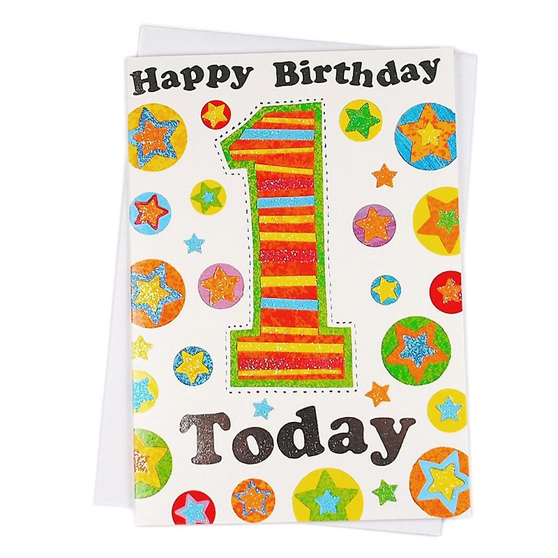 Shining Day-1st Birthday [Paper Rose-Birthday Wishes Card] - การ์ด/โปสการ์ด - กระดาษ หลากหลายสี