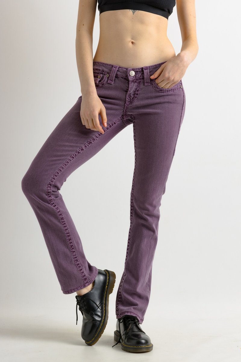 True Religion made in USA Mid Waisted Denim Skinny Jeans Pants Jeans Siz 28 7038 - Women's Pants - Cotton & Hemp Purple