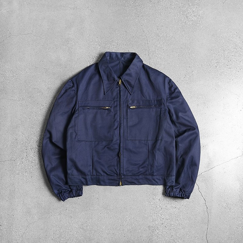 義大利空軍工作夾克 / Vintage 古著 - 外套/大衣 - 棉．麻 藍色