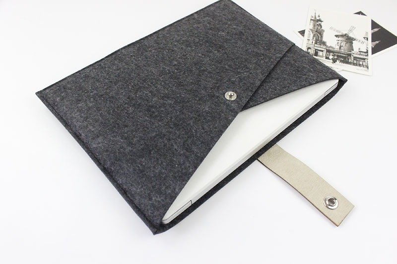 [カスタマイズ]オリジナルの手作り濃い灰色がフェルトスリーブ保護スリーブアップルのiPad Proの12.9インチプラスキーボードカバーラップトップコンピューターバッグのiPad ProのiPadの2017プラスキーボード（合わせることができる）--050 - タブレット・PCケース - その他の素材 