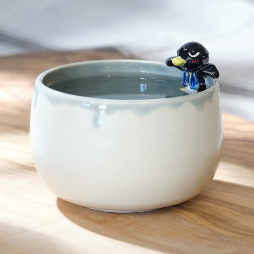 Snail Workshop@淼小 喜歡泡澡的企鵝手工陶瓷杯