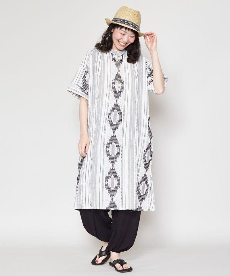 Sahara Tunic Dress - 連身裙 - 其他材質 