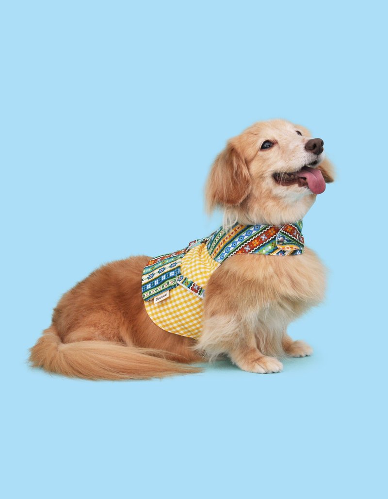 Pusheng Among pet harness - Clothing & Accessories - Cotton & Hemp Yellow