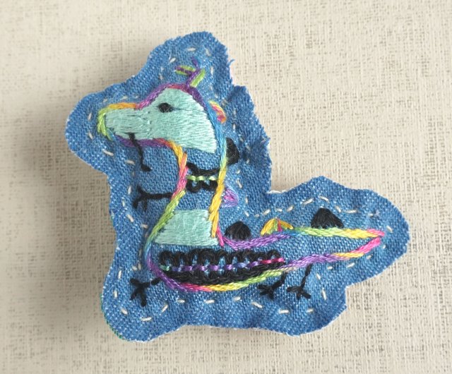 Dragon Hand-Embroidered Brooch Pin | 2024 Limited Edition Dragon Hand-Embroidered Brooch Pin | 2024 Limited Edition