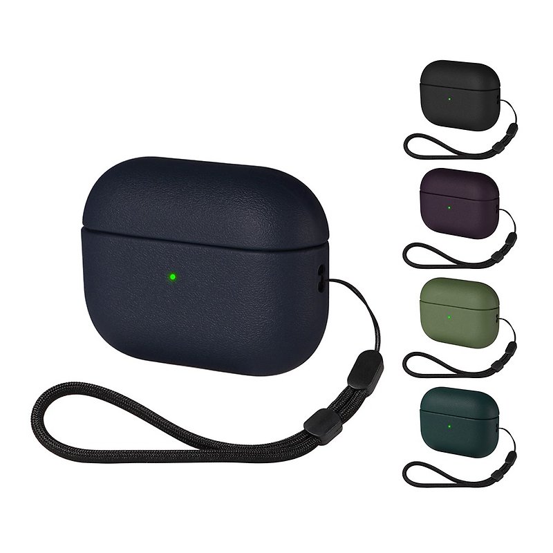 【ENABLE】AirPods Pro 2nd generation/1st generation leather-like dust-proof and anti-fouling protective cover/anti-fall case - Headphones & Earbuds - Plastic Multicolor