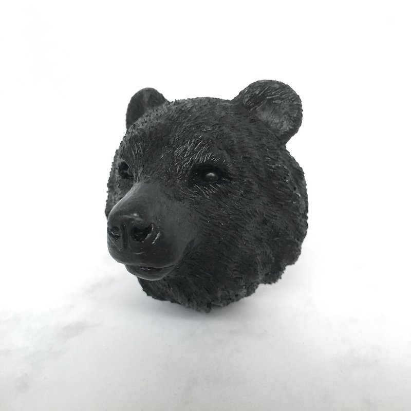 marble. Drawer storage cabinet handle "bear." black - ของวางตกแต่ง - หิน สีดำ