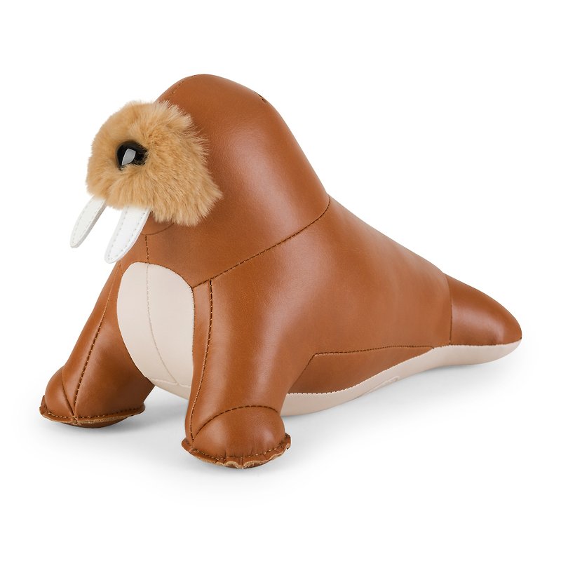 Zuny - Walrus Walu 海象造型動物書擋 - 裝飾/擺設  - 人造皮革 多色
