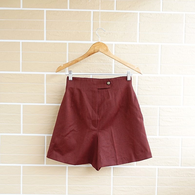 │Slowly │ retro red - ancient wool pants │ vintage. Retro - กางเกงขายาว - วัสดุอื่นๆ หลากหลายสี