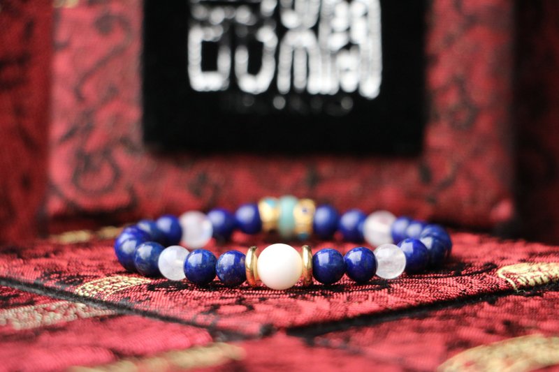 Lapis bracelets 6mm beads - สร้อยข้อมือ - หยก 