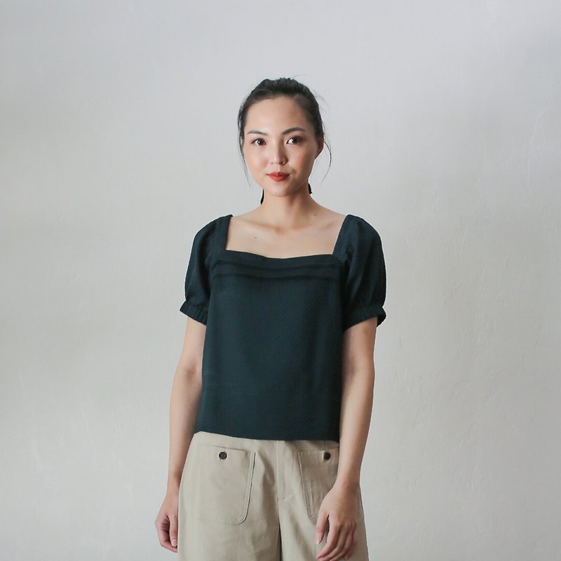 The Age Of Innocence Pleated Top - Women's Tops - Other Man-Made Fibers Multicolor
