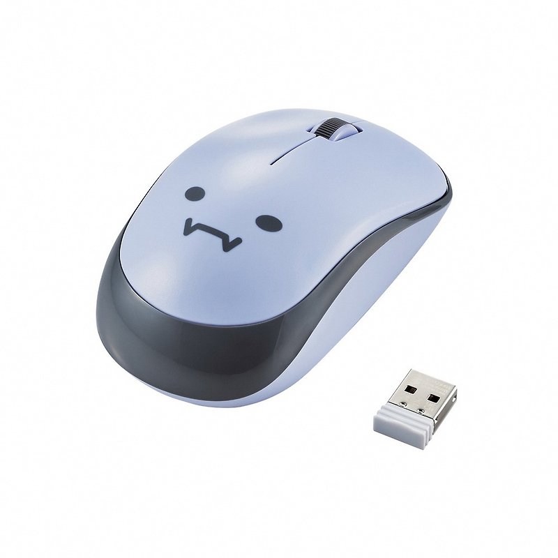 ELECOM Emoji Wireless Mute Mouse-Black/Purple - Computer Accessories - Plastic Black