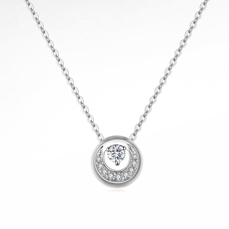 Diamond Pendant Necklaces for Female - Necklaces - Diamond Silver