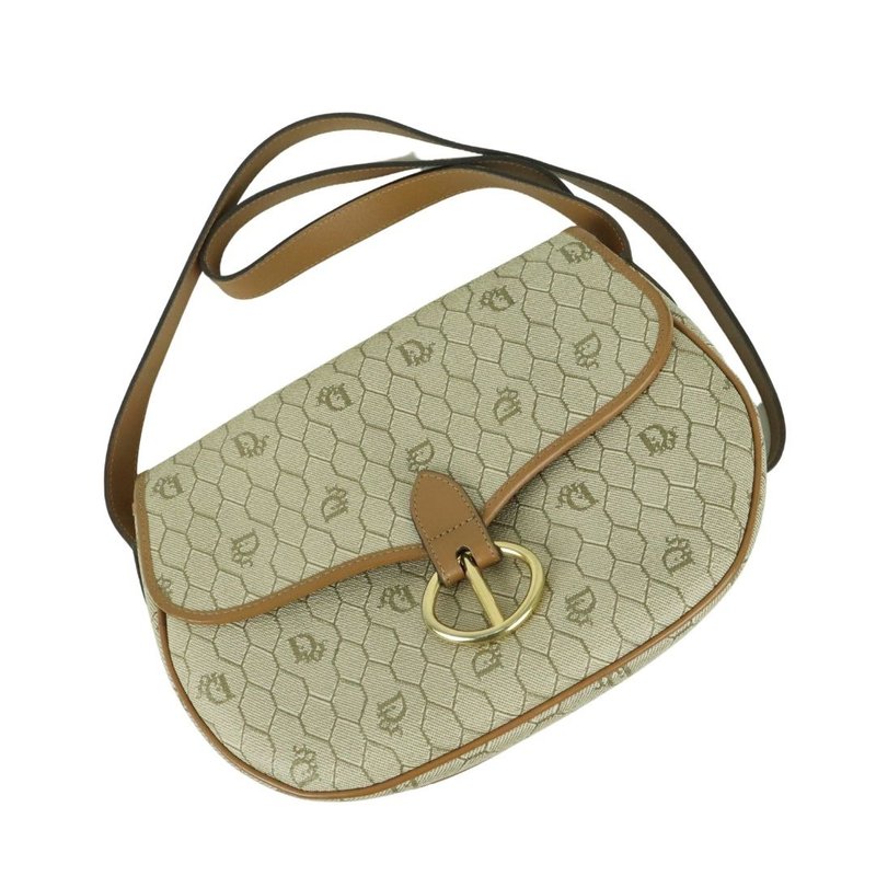 Christian Dior Honeycomb Pattern Shoulder Bag - 01429 - Messenger Bags & Sling Bags - Genuine Leather Khaki