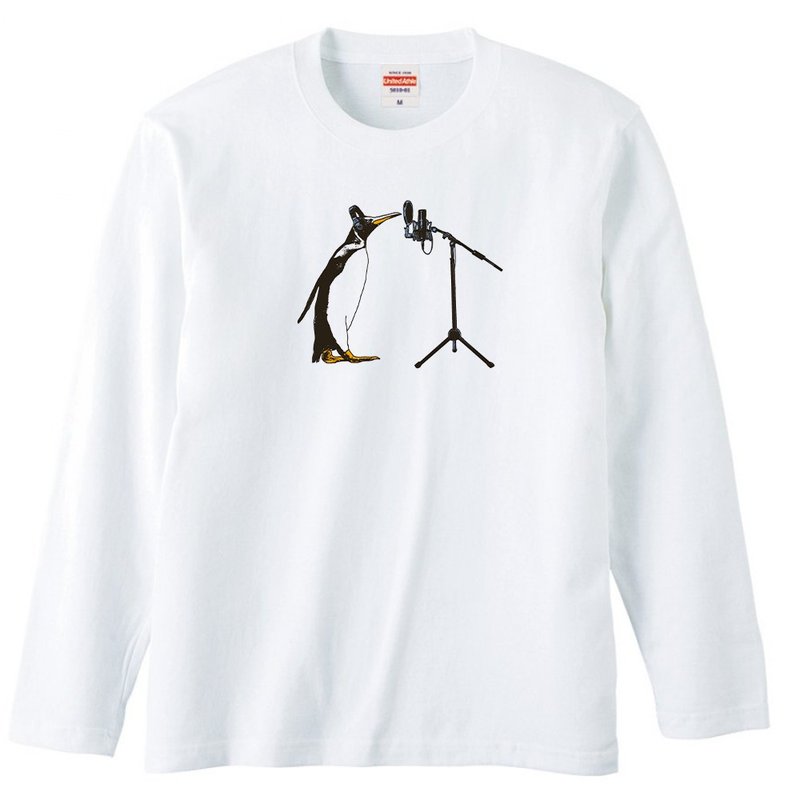 Long sleeve t-shirt / THE FIRST TAKE Penguin - Men's T-Shirts & Tops - Cotton & Hemp White