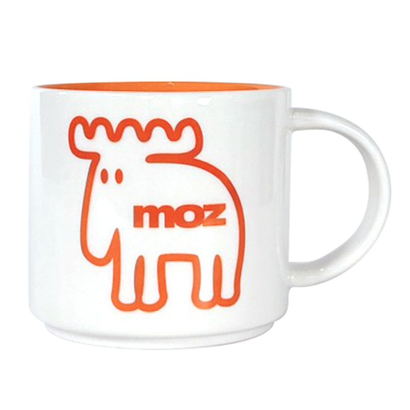 moz瑞典 北歐駝鹿疊疊馬克杯440ml(愛馬仕橘) - 咖啡杯/馬克杯 - 其他材質 橘色
