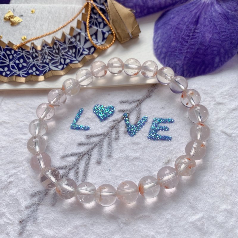 【ロマンチックな出会い】ブラジル産5A最高級天然水晶ブレスレット | ギフトにも - ブレスレット - クリスタル 透明